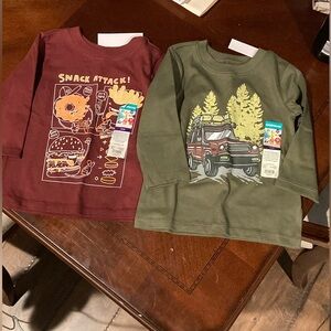 Toddler long sleeve shirts sz 12m NWT
